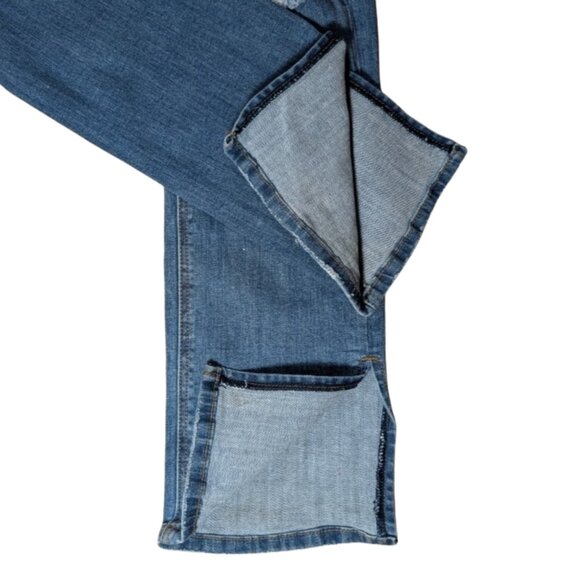 Fashion Nova Killing ‘Em Kindly High Rise Distressed Split Hem Jeans Size 7 - Picture 10 of 12